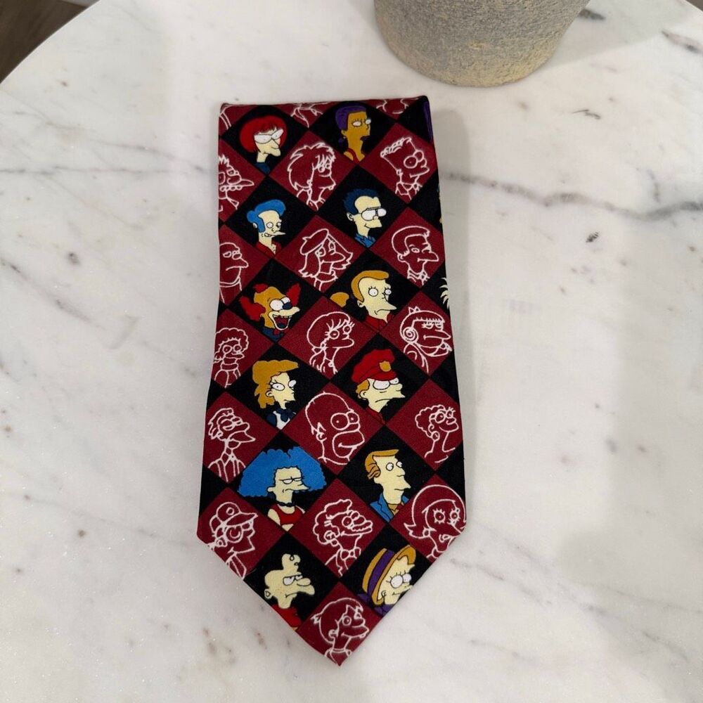 The Simpson and friends 3 1/2 inch necktie 1994 20th Century Fox 